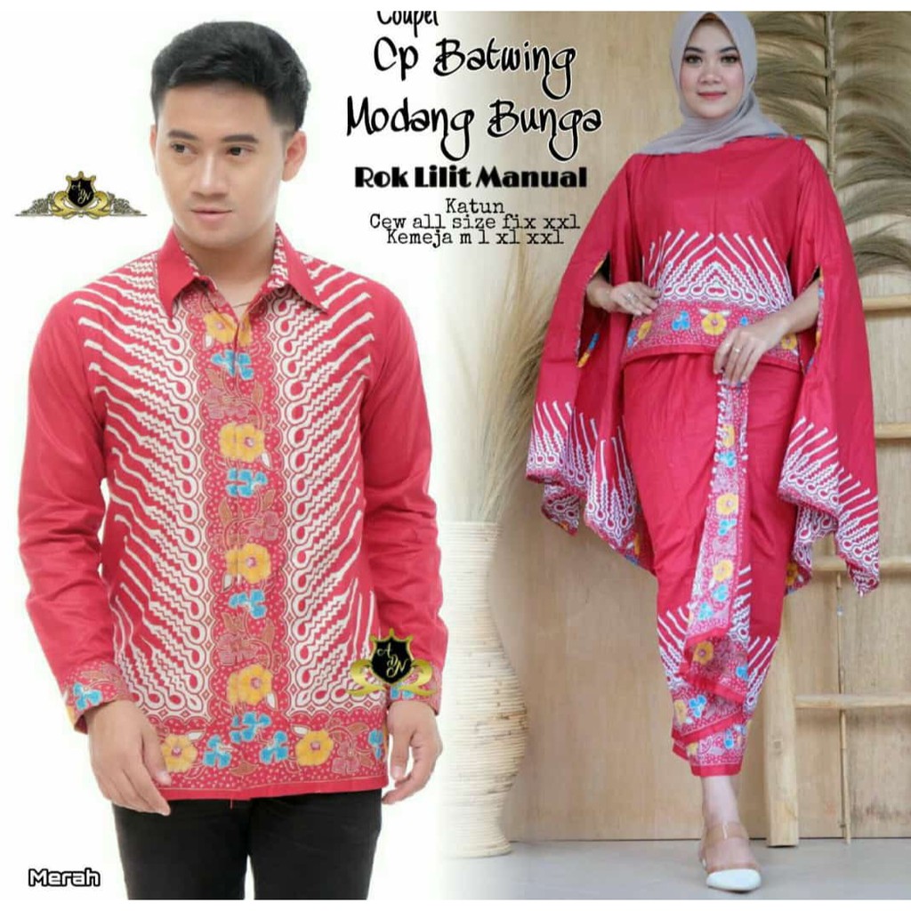 BATIK COUPLE MODERN SARIMBIT BATIK COUPLE KEBAYA BATIK COUPEL COPLE COPEL PASANGAN COUPLE MODANG