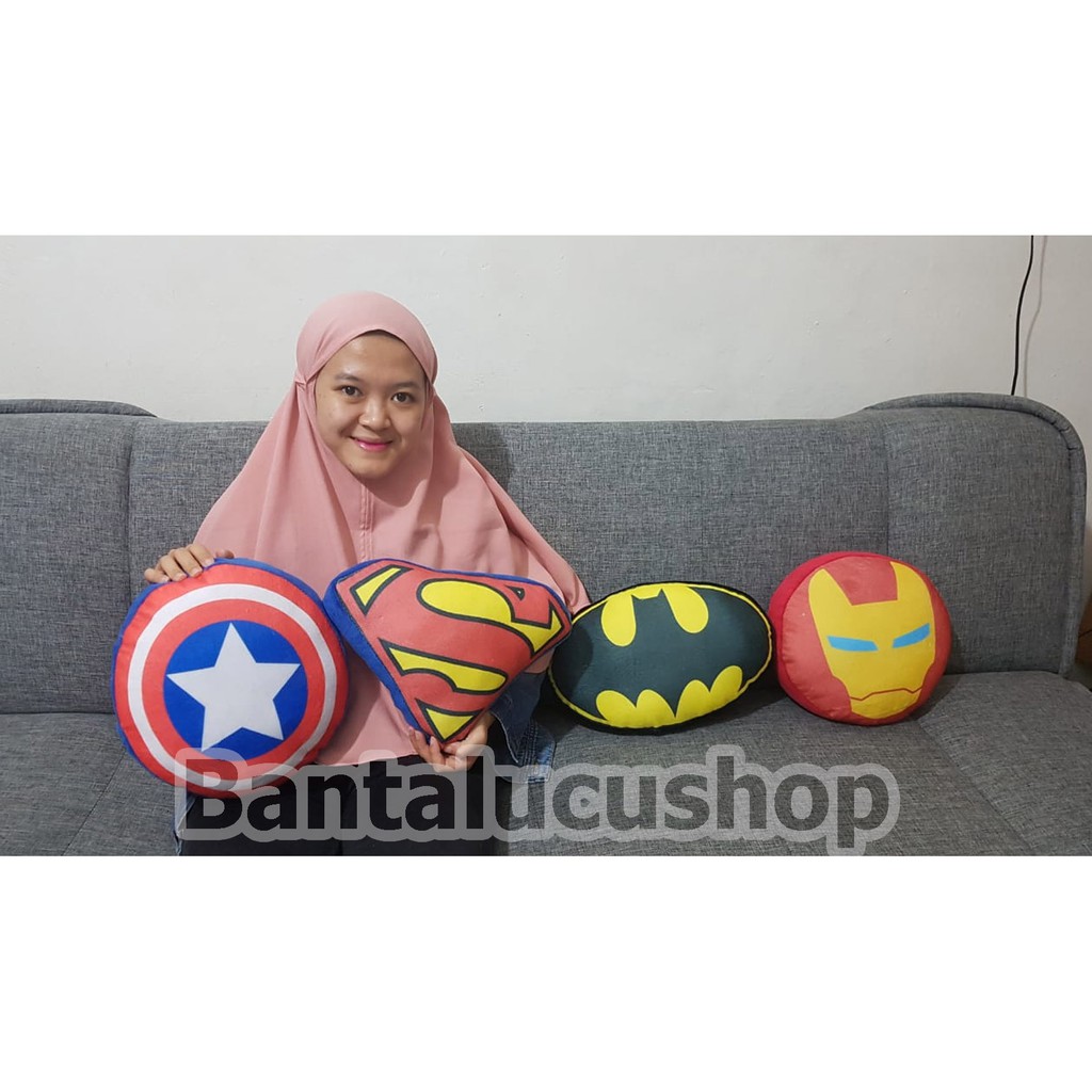 Bantal Superhero Avenger, Marvel, Dc / Bantal Print Superhero Lembut / Bantal Sofa Superhero