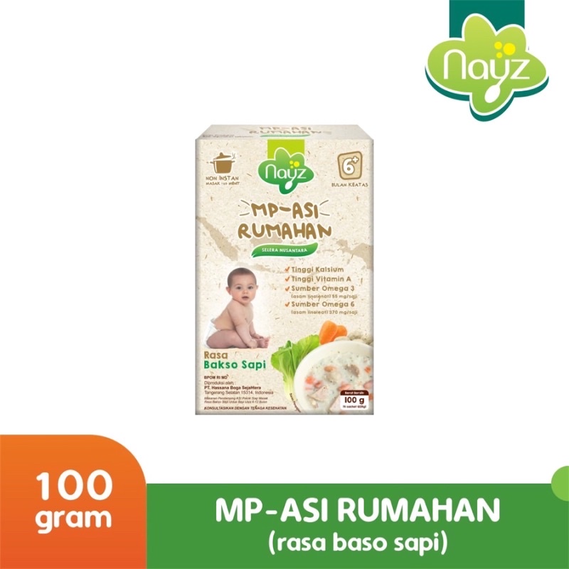 Nayz MPASI Rumahan Rasa Bakso Sapi 100GR