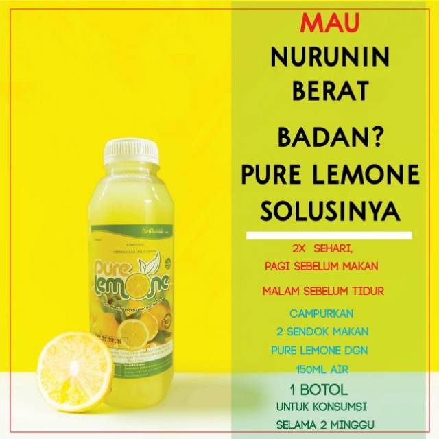 [BISA COD] Pure Lemone 500ml / sari lemon asli / lemon