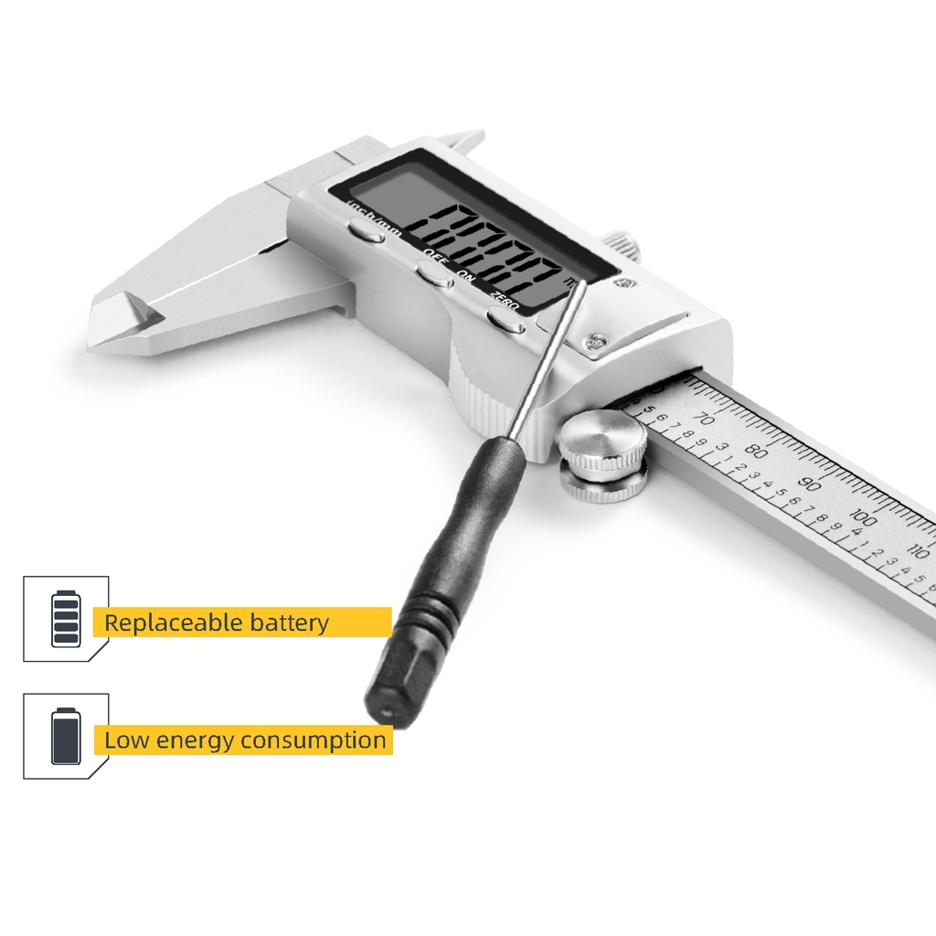 Deli Vernier Caliper/Jangka Sorong Digital 6 inch Stainless Steel DL91150 /Alat Perkakas