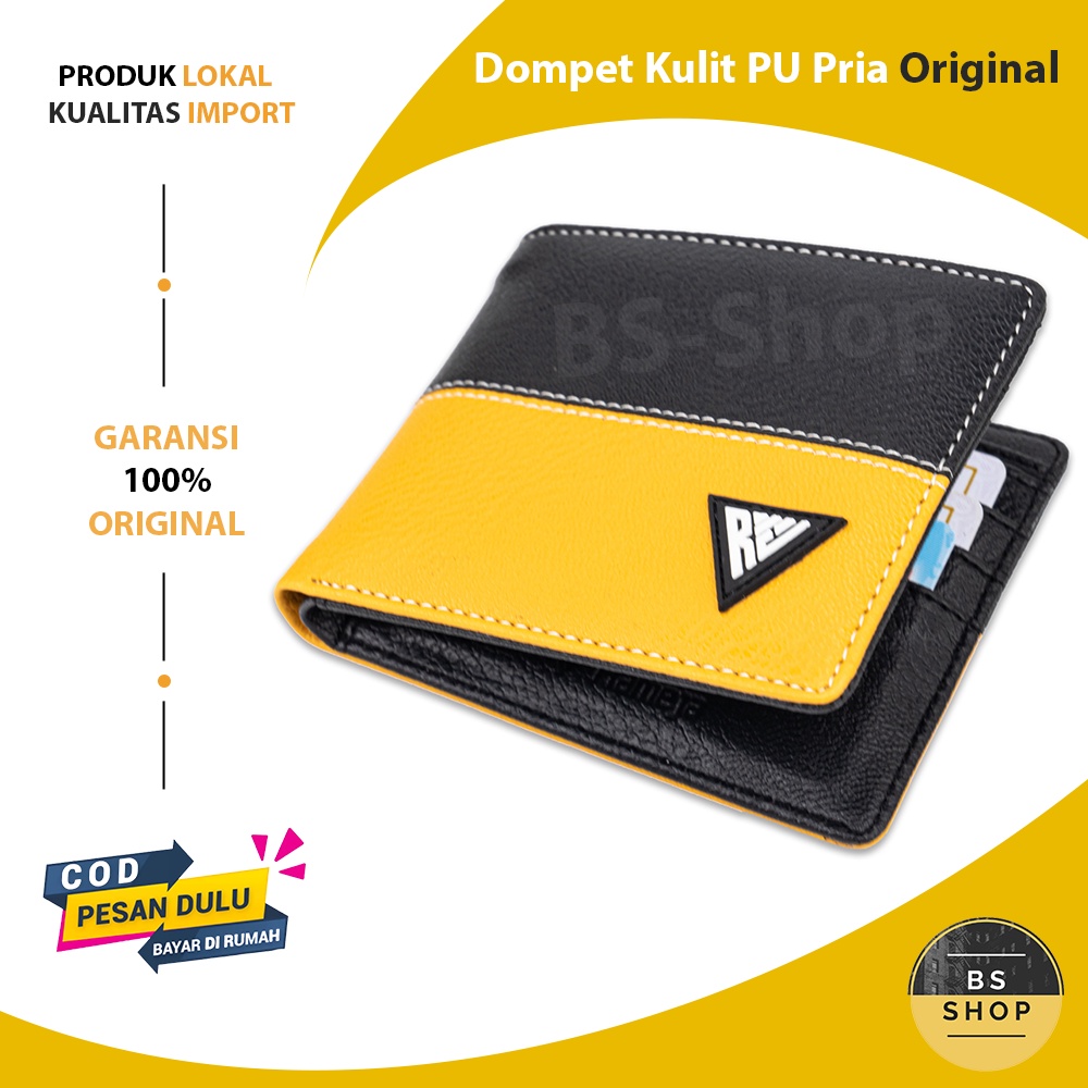 Dompet Pria Cowok Cowo Terbaru Dompet Cowok Branded Dompet Pria Laki Laki Kulit PU Asli Distro Premi