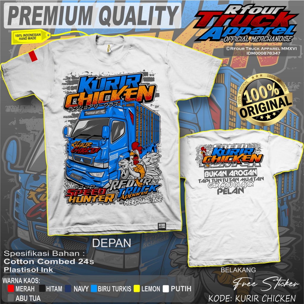 PROMO/OBRAL KILAT/KAOS TRUCK KURIR CHICKEN KAOS TRUK KURIR AYAM BROILER KAOS KAOS TRUK AYAM BALAP KAOS TRUCK CHICKEN RACE KAOS GAMBAR TRUCK CHICKEN KAOS TRUCK MBOIS KAOS TRUCK DEWASA KAOS DISTRO