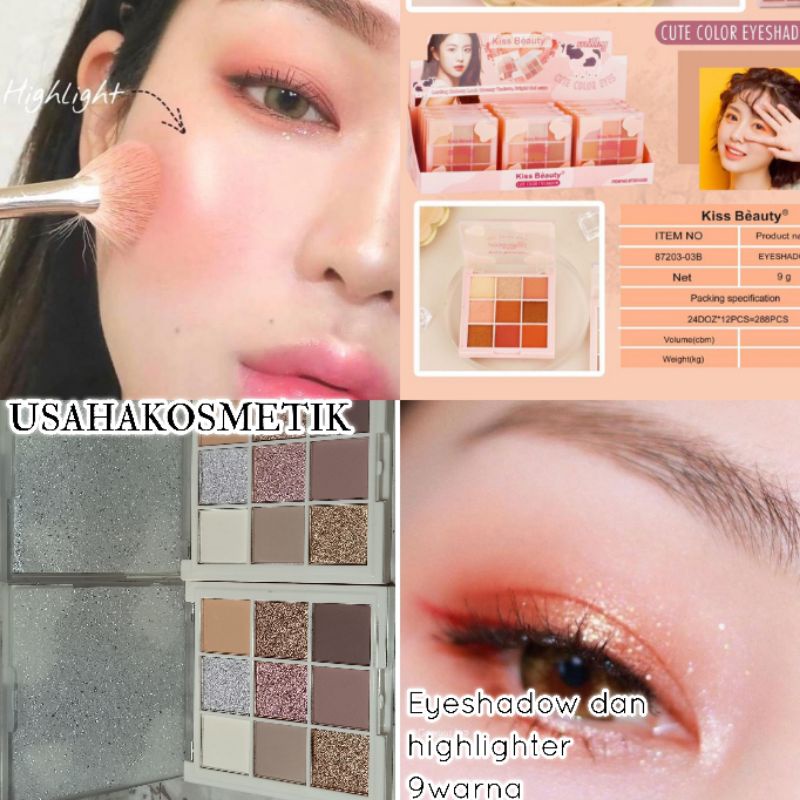 [ECER] EYESHADOW  KISS BEAUTY GIRLS MAKE UP | Eyeshadow milky NO.87132-03 | 87203-03