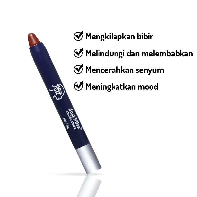 Just Miss Lipstik Matte Netto 2.5G Lipstik Pigmented Perona Bibir Lip Color Colour BPOM JUS-E02-J-13