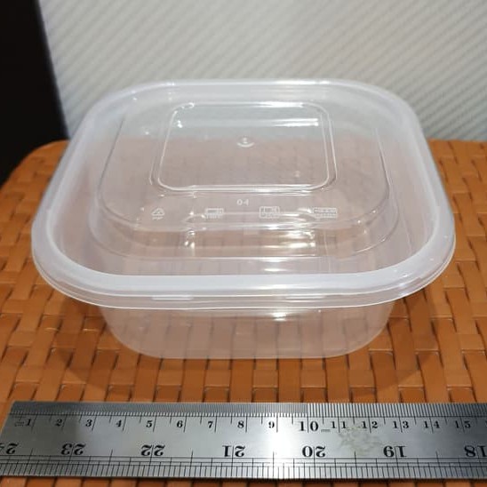 kotak makan plastik 750 ml SQ / Thinwall container 750 ml SQ / isi 25