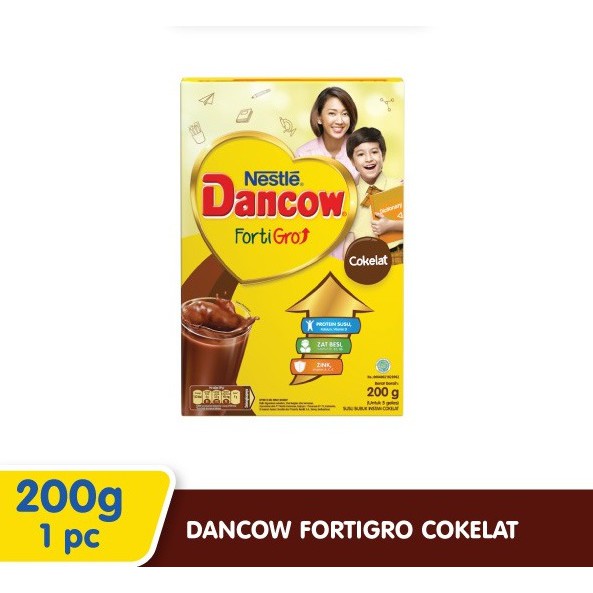 

NESTLE Dancow Fortigro Rasa Coklat Susu Anak Usia Sekolah 5 - 12 Tahun 200 gr