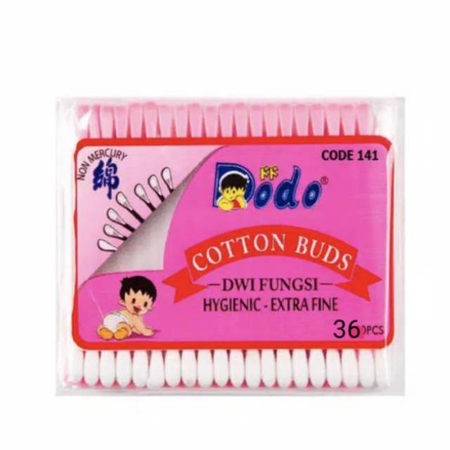 CottonBud bayi, Dewasa &amp; Cotton Buds refill Dwi Fungsi Dodo | Pembersih Telinga | Baby Safe | Lusty Bunny