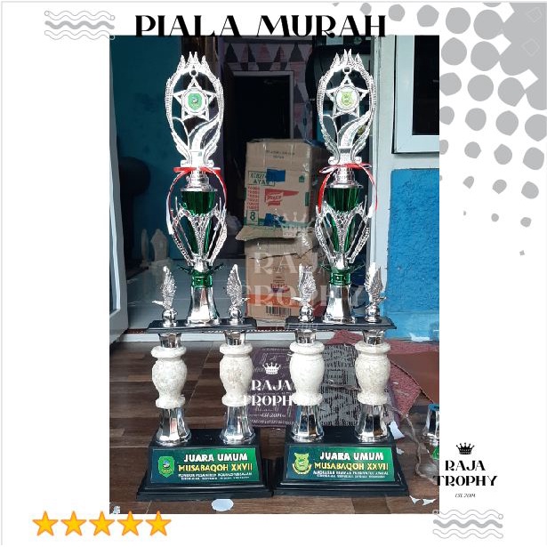 piala kaki 2 marmer  besar SILVER