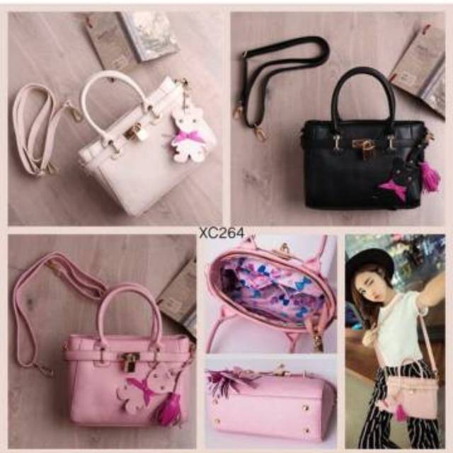 tas cappucino gembok pu tas tangan,tas selempang