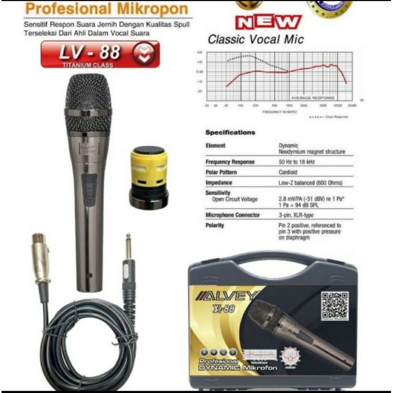 

microphone Alvey LV 88/mic