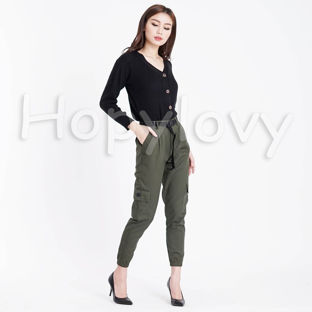 Celana Cargo Wanita | Cargo Pants Wanita | Celana Joger Wanita | Celana Jogger Kargo Lisha