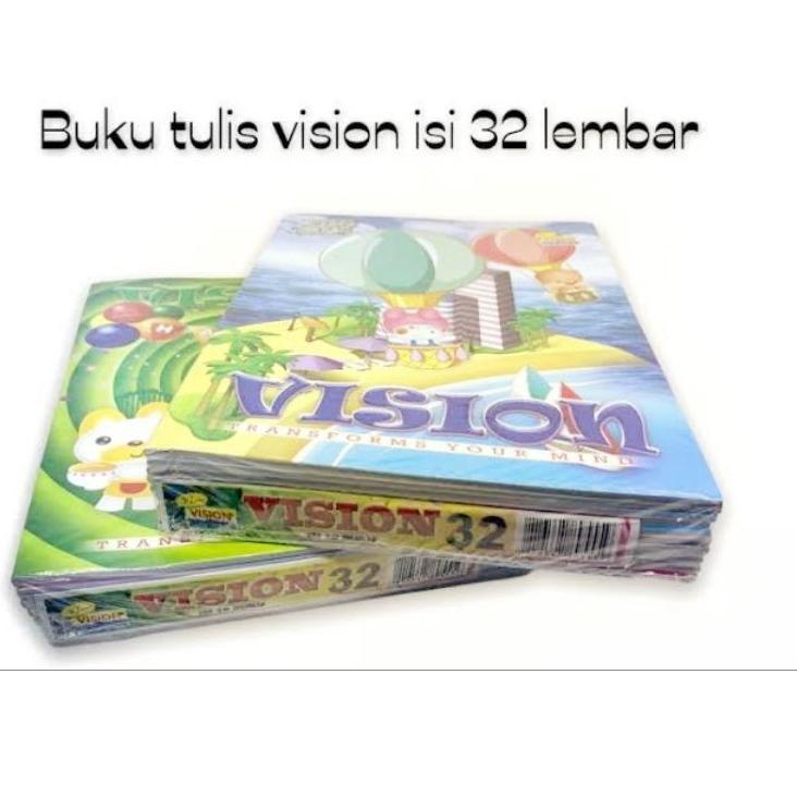 

buku tulis VISION isi 32 pack !