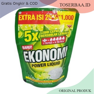 EKONOMI POWER LIQUID 52ml EXTRA ISI 25% / SABUN PENCUCI PIRING (BELI 2 GRATIS 1)