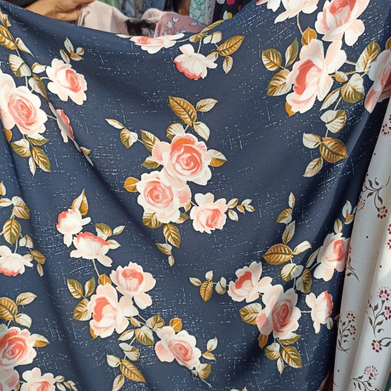 kain zara crep // kain zara motif// kain bahan  // bahan zara