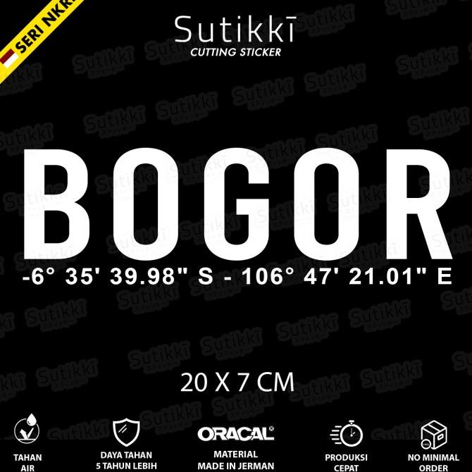 

Cutting Sticker Bogor Kordinat Stiker Vinyl - Seri NKRI Indonesia sukik90 Murah