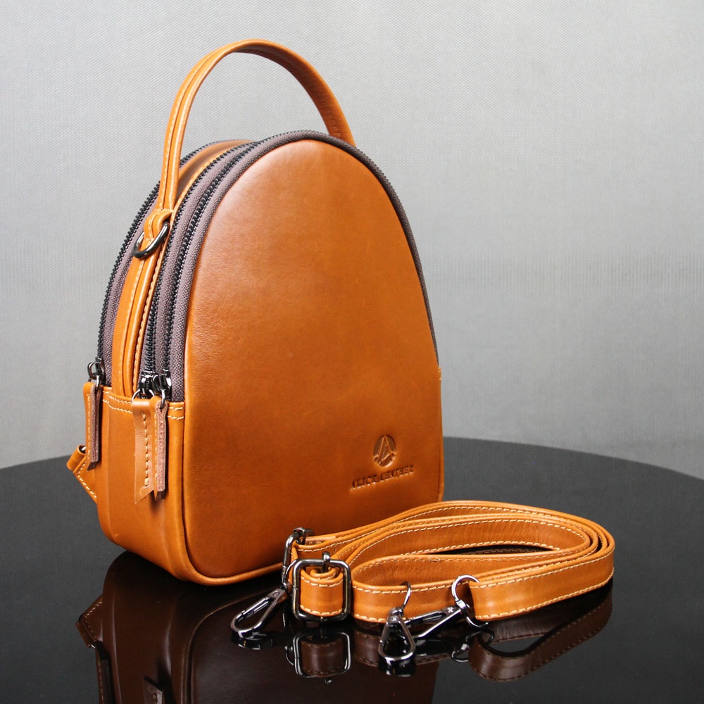 Tas Ransel Kulit Wanita Original Multifungsi Tas Selempang Kulit Wanita AR01 ERICA BAG PACK STYLISH ALICE LEATHER BAHAN KULIT SAPI ASLI GARANSI ORIGINAL