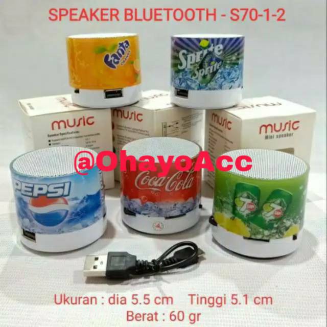 Speaker bluetooth mini motif / bt speker / speker blutut