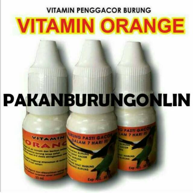 Vitamin Vit Orange Cair Multivitamin Untuk Lovebird Indonesia