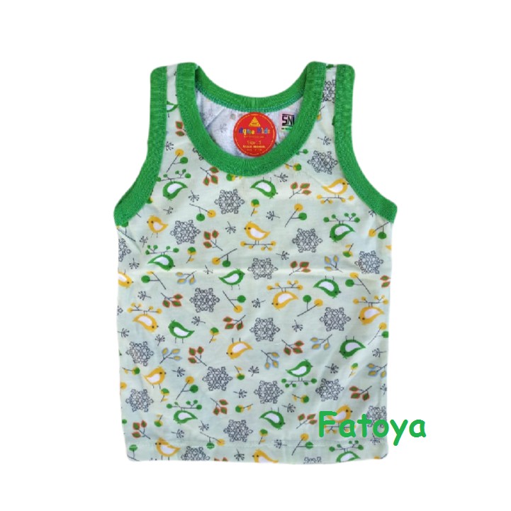 (6 PCS) AGREE Kaos Singlet Anak bayi Motif-1