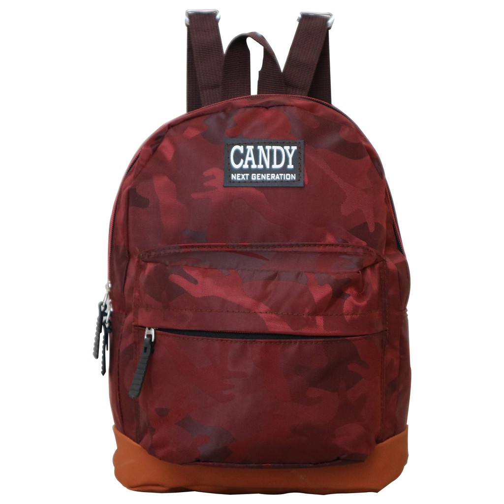  Tas  Ransel Punggung  Backpack Kecil Merah Untuk Wanita  