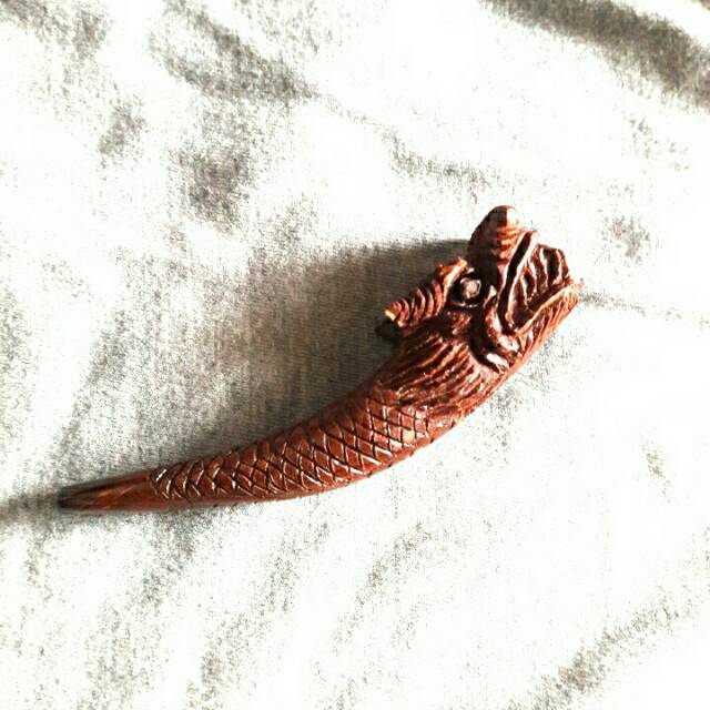 PIPA ONCE UKIR NAGA KAYU SETIGI STIGI LAUT