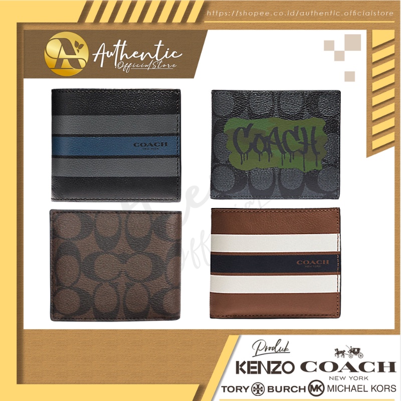 74991 74993 75371 31522 26072 75399 11945 37333 C5442  COACH Dompet Pria Men Wallet Dompet Lipat Pria ORIGINAL Coach Wallet Coach Dompet