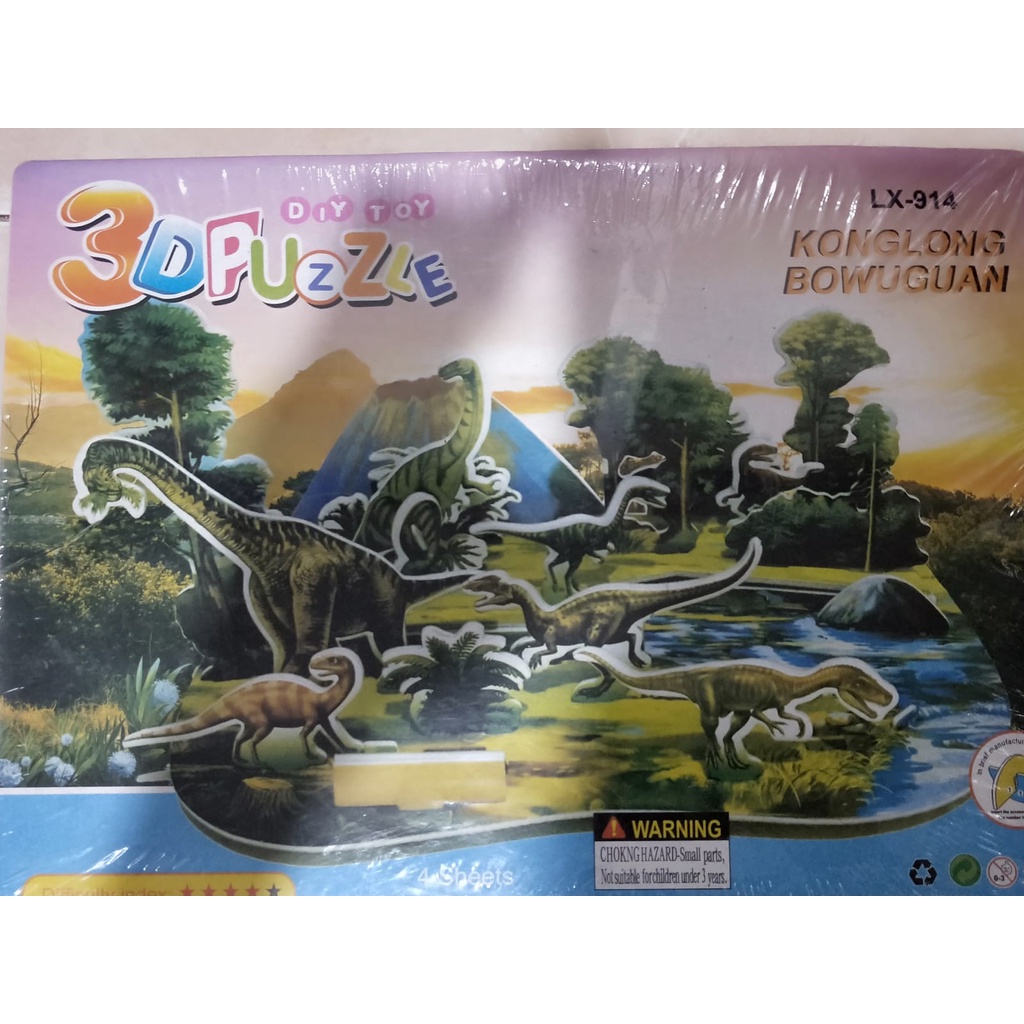 (LOLI-JKT) PUZZLE 3D MAINAN ANAK UKURAN BESAR DIY/KREATIF ANAK 85 MOTIF