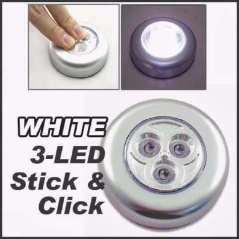 STICK N CLICK LAMP 3 Mata LED/Stick Touch Lamp/Lampu Tempel Emergency