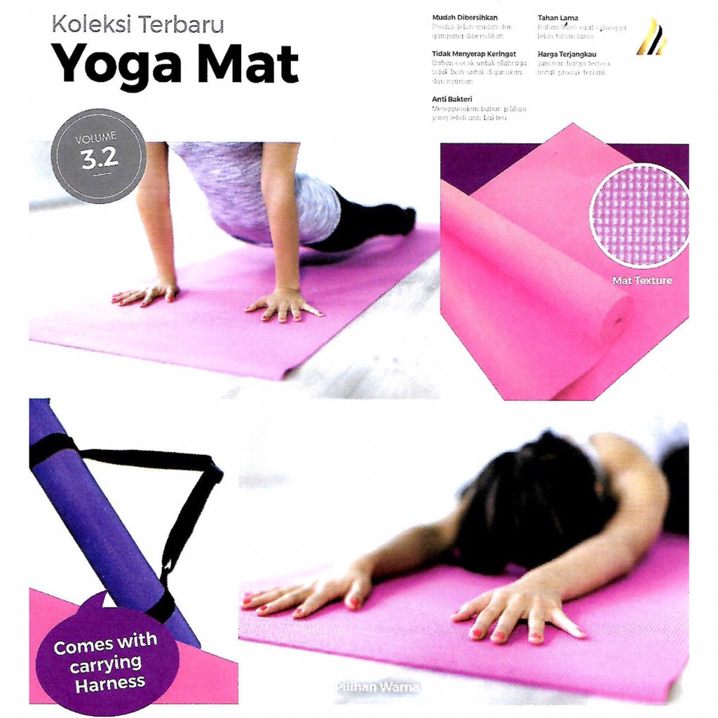 Matras Alas Yoga Senam Mat Anti Slip Outdoor Indoor