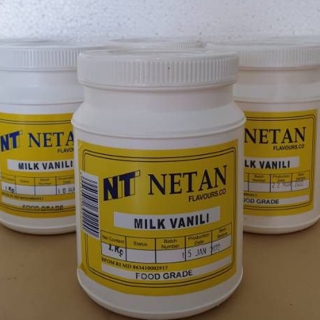 NETAN MILK VANILI 1KG ( VANIL BUBUK / KRISTAL )