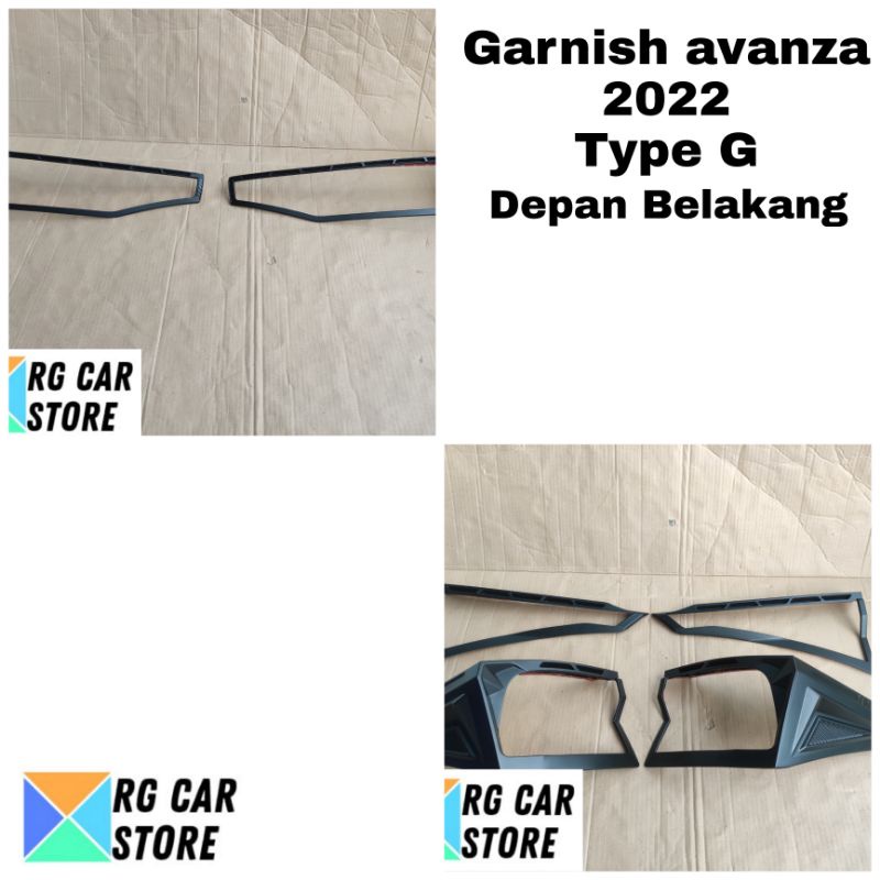 GARNISH AVANZA TYPE G 2022 DEPAN BELAKANG-GARNISH AVANZA 2022 TYPE G DEPAN BELAKANG