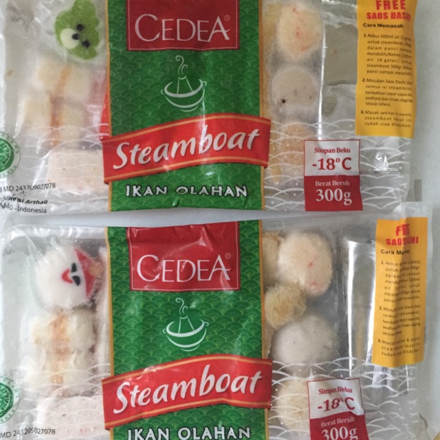 

Frozen cedea steamboat set kamaboko fish cake free dashi halal