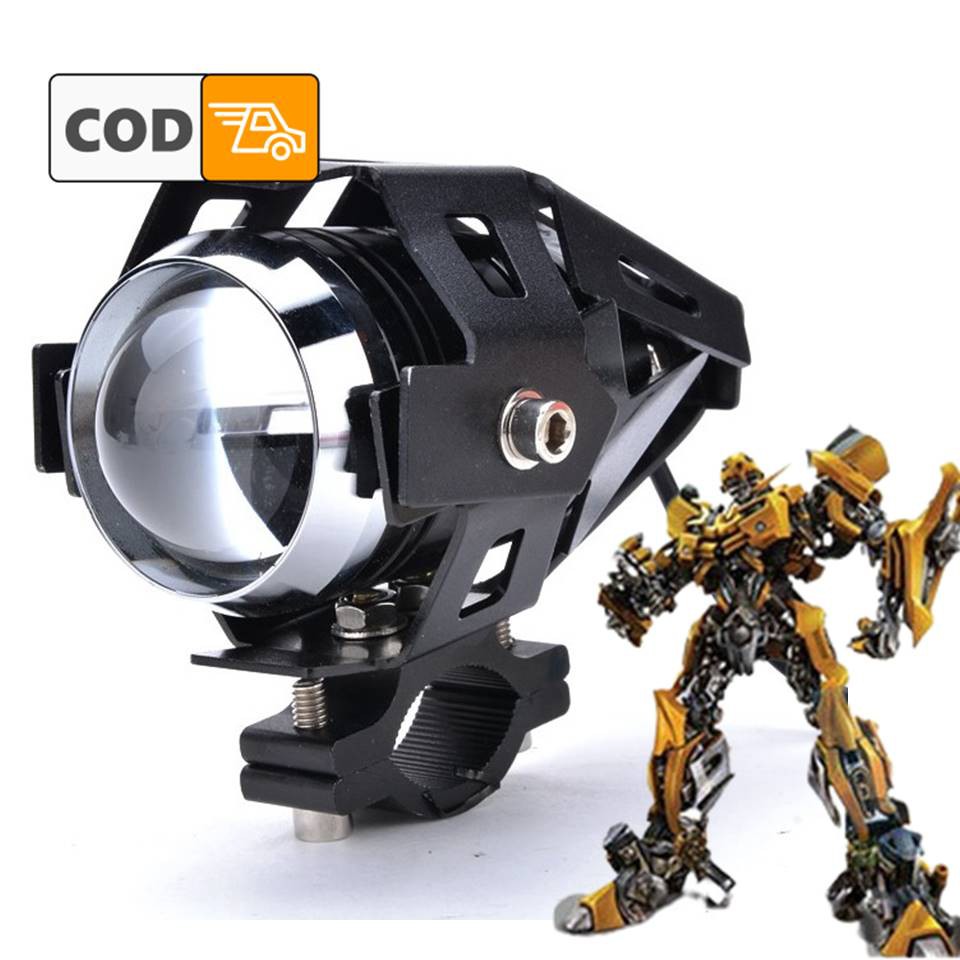 Lampu Tembak Sorot Motor LED 12 Volt DC 12V Cahaya Putih 6000K Super Terang 1 PC