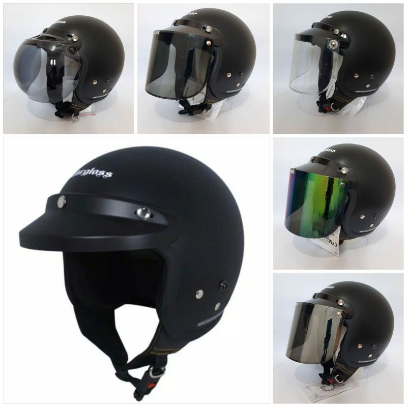 Helm Cargloss Cfm Hitam Doff
