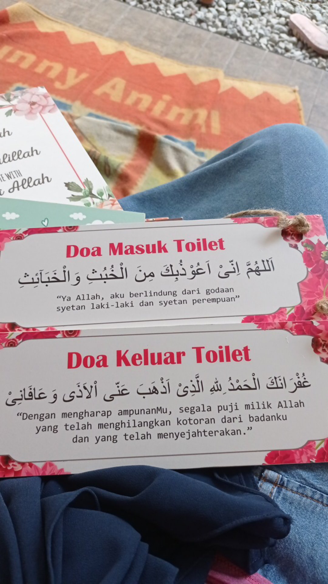 Wooden Projects Walldecor Pajangan Dinding Doa Masuk Toilet - Dtl