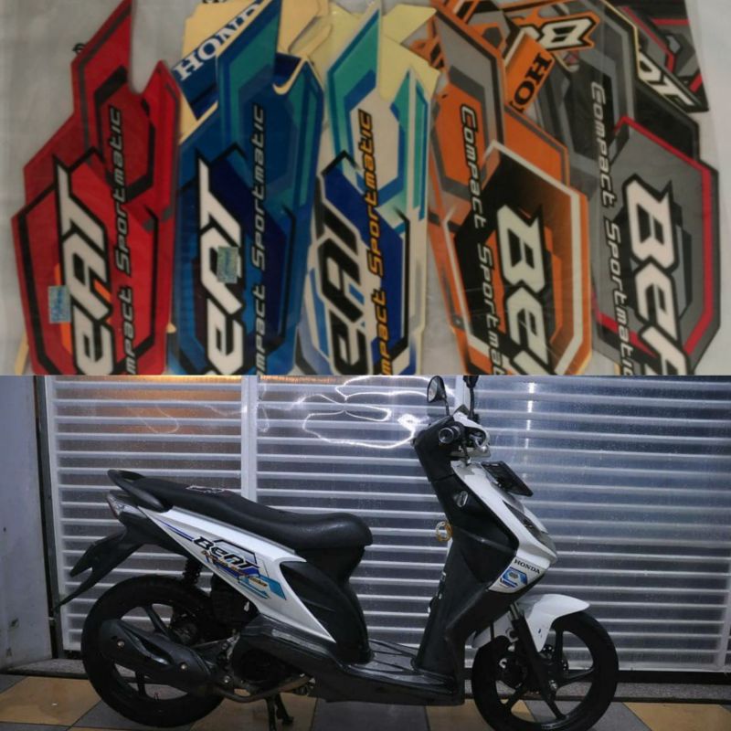 (bisa COD) Striping stiker ori beat 2018 full set beat lama sticker body beat lis beat polet beat