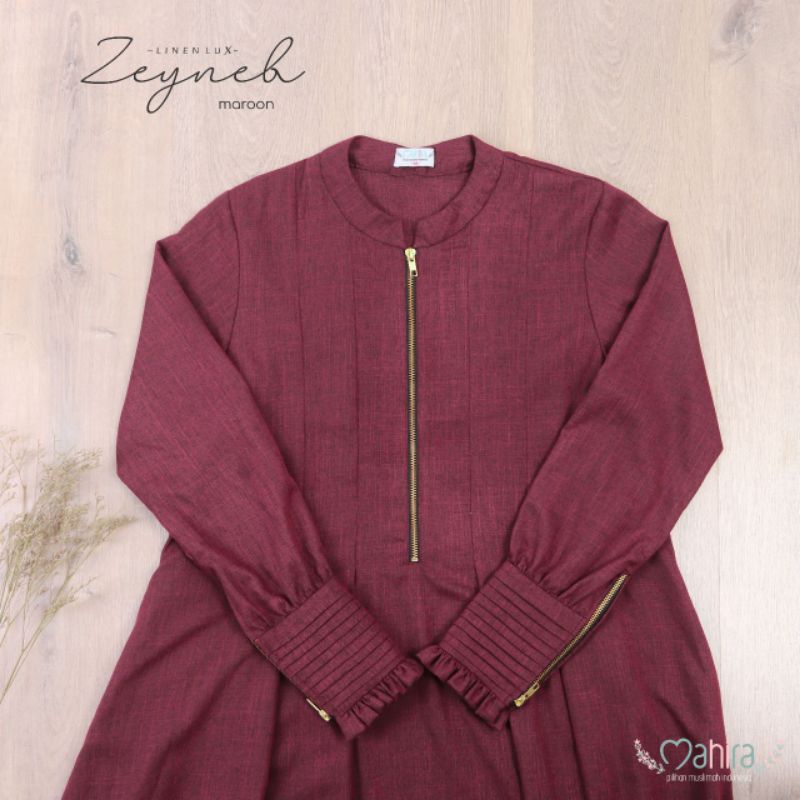 Gamis by Mahira Indonesia/ Gamis Zeyneb linen lux by Mahira Indonesia/gamis linen lux