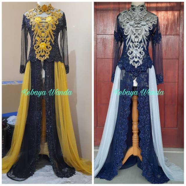 (Ready &amp; PO) Kebaya Akad Pengantin Full Payet / Gaun Akad Pengantin Slayer / Kebaya / Wedding Dress