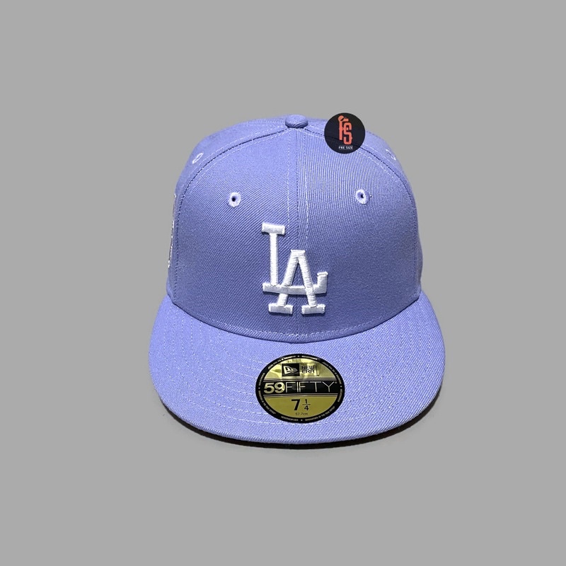 TOPI NEW ERA ORIGINAL 5950 WS 75TH LOS ANGELES DODGERS LAVENDER WHITE UV PINK