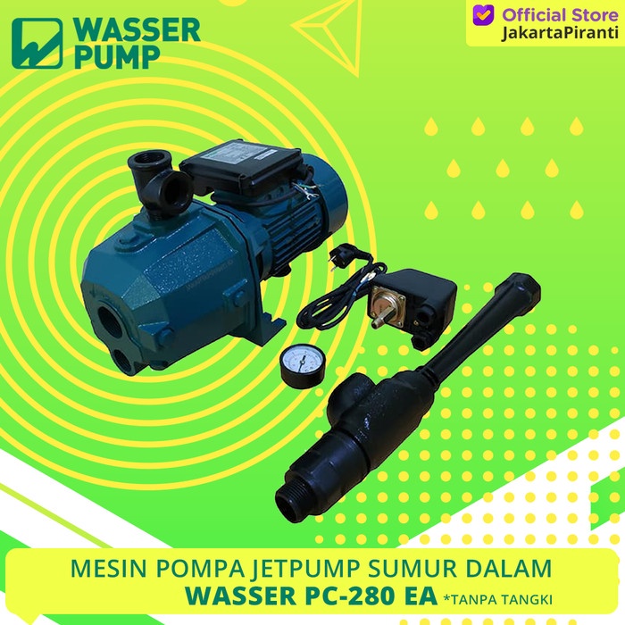 POMPA SUMUR DALAM JETPUMP 250 WATT WASSER PC-280 EA TANPA TANGKI