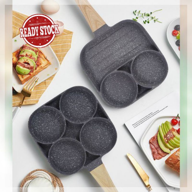 teflon set teflon teplon READY FRYPAN WAJAN PENGGORENGAN TELUR ANTI LENGKET 4 IN 1 DAN 3 IN 1 D5A8 t