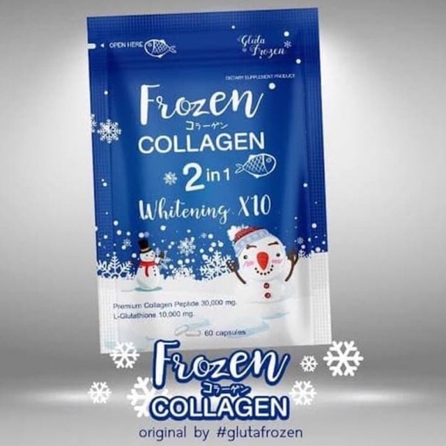 Frozen collagen 2 in 1 whitening 60 kapsul