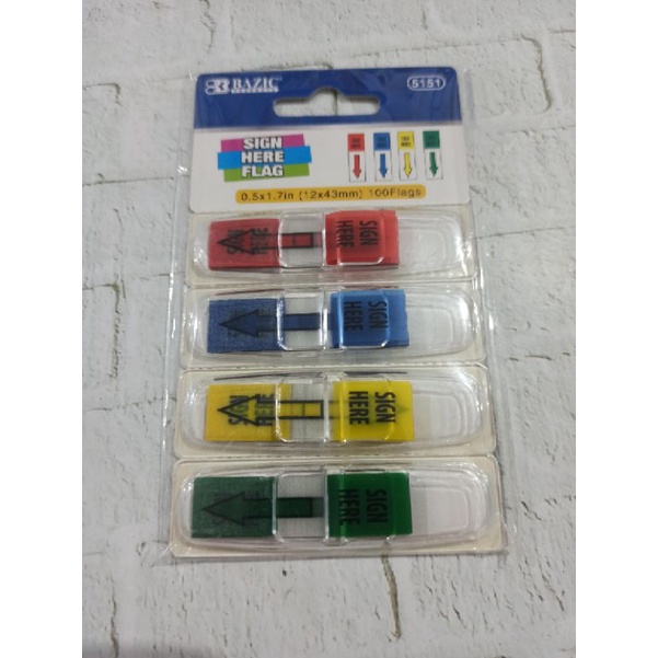 

Sign Here Flaq 4 warna 100 lembar 5151
