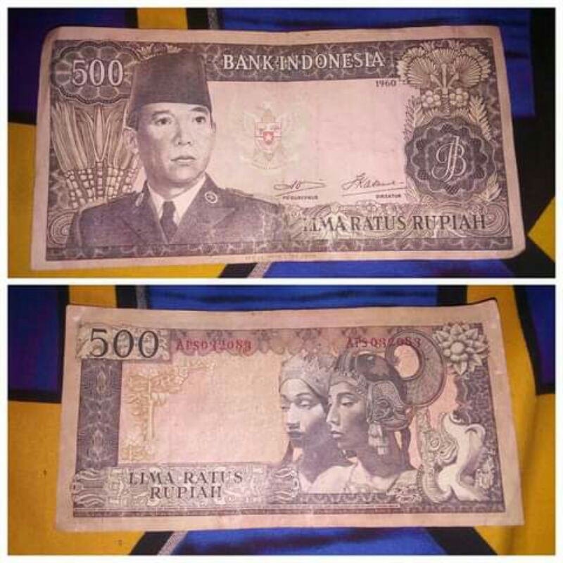 Uang kuno Sukarno pecahan 500