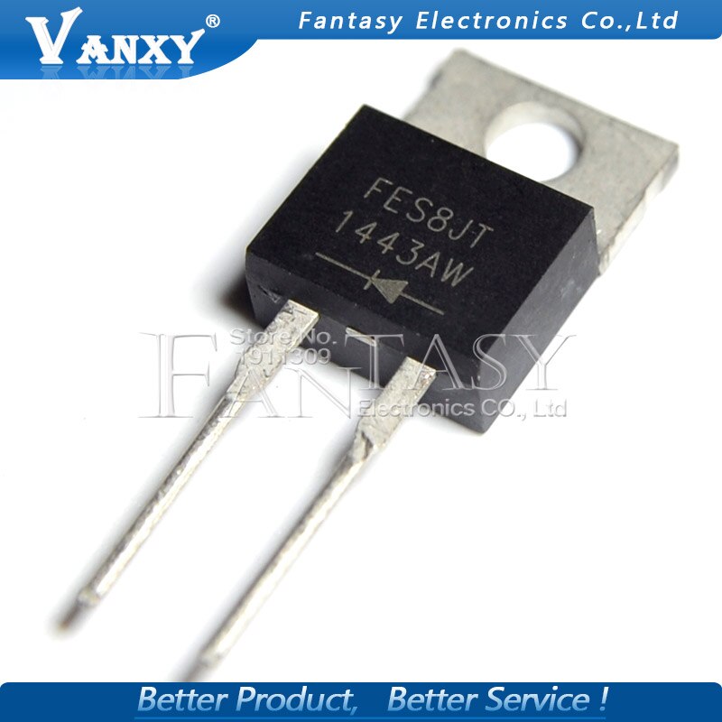 10pcs Fes8Jt To220-2 Fes8J To-220 800v 6a To-220-2