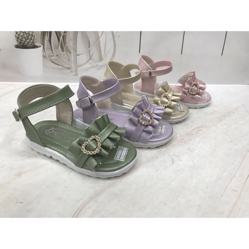 Sandal Anak Perempuan Renda Warna BTS