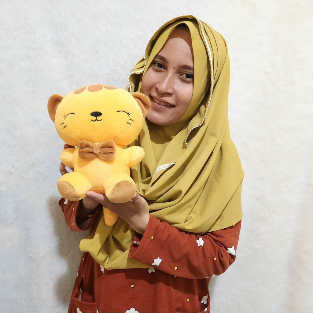 boneka Kucing cantik s murah velboa bisa COD cocok untuk kado ulang tahun