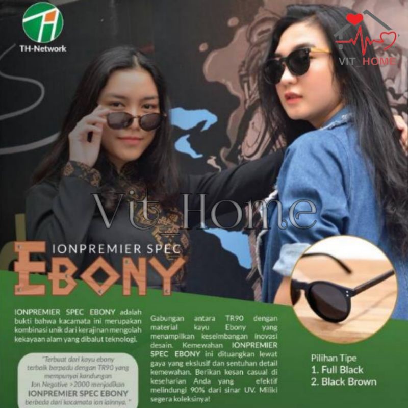 ⭐⭐⭐⭐⭐ Kacamata ion Premier Ebony Original - 100% Asli
