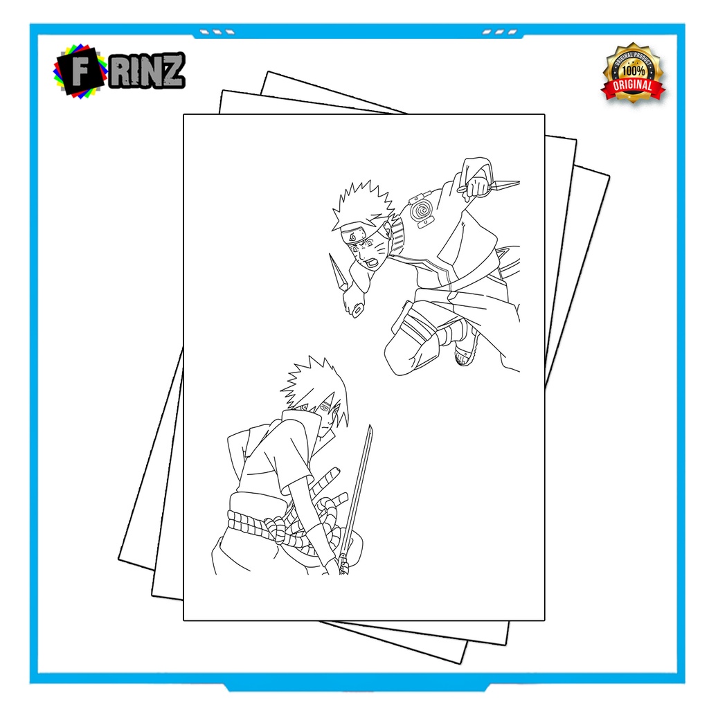 Gambar Sketsa Mewarnai ~ 11 . Naruto Part 1 / Seketsa Lukis / Drawing Sketch / Menggambar-05